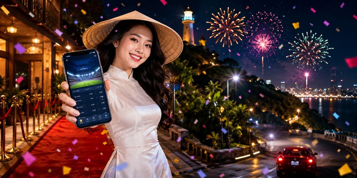 Người dùng ven biển Vũng Tàu theo dõi thể thao trên điện thoại